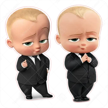 کلیپ آرت چاپ و برش کارتون بچه رییس