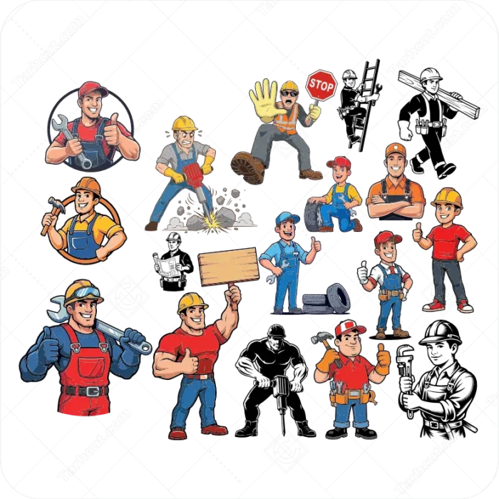 1_tarhcut.com_Technical-Jobs-vector_945177 وکتور مشاغل مختلف