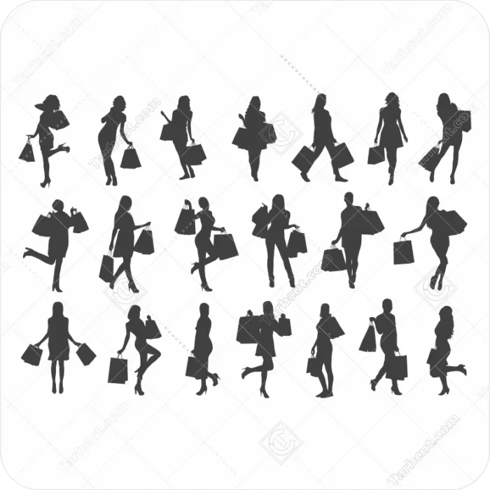 زن در حال خرید