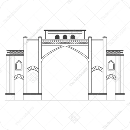 وکتور دروازه قرآن شیراز