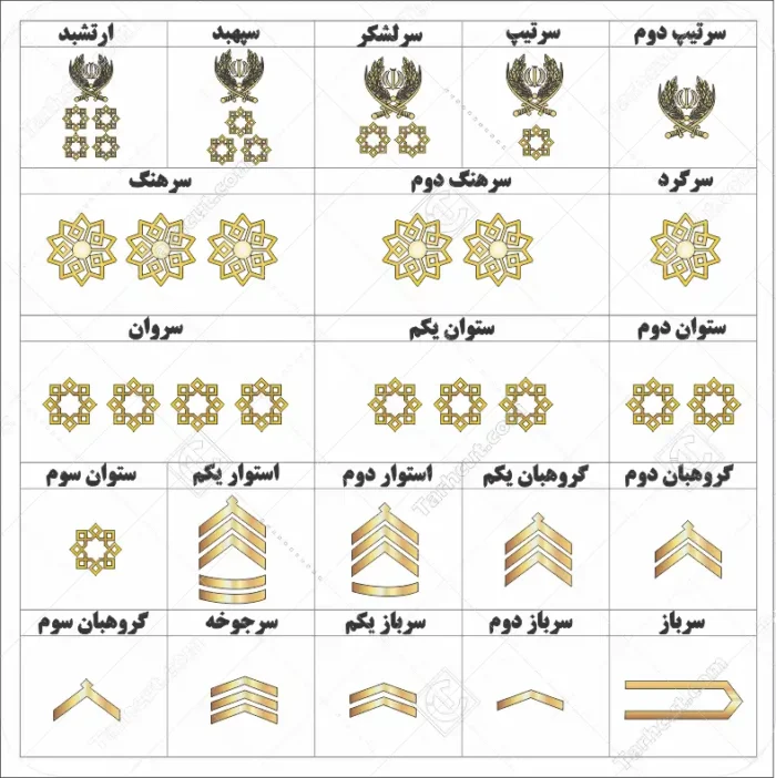 1_tarhcut.com_marateb-niro-entezami_355104 وکتور تمامی درجه های نیرو انتظامی