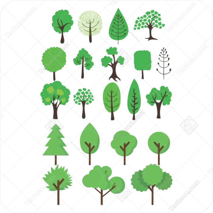 3_tarhcut.com_tree-2-set_053819 وکتور درخت
