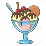 وکتور کاپ بستنی