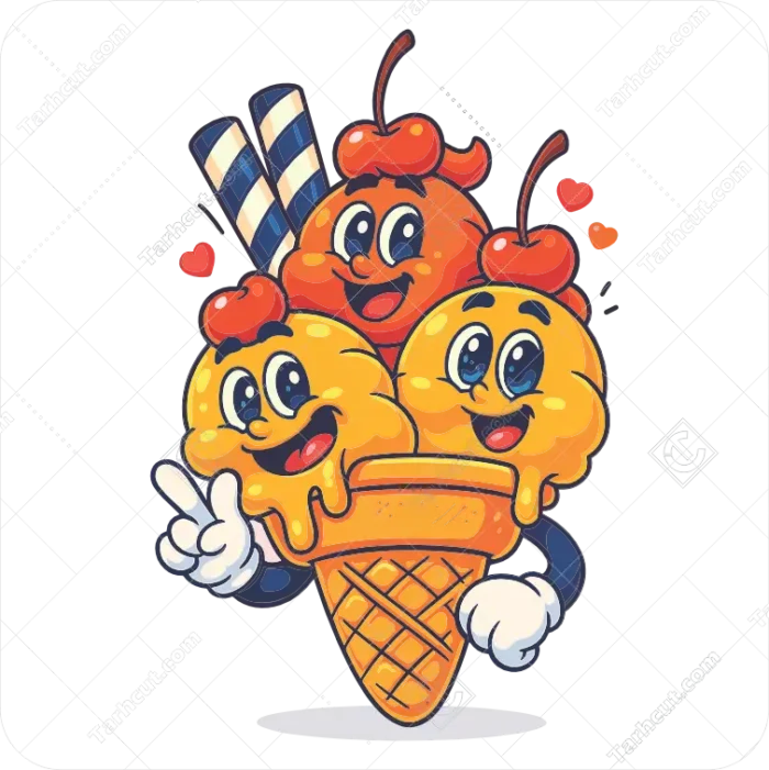 6_tarhcut.com_ice-cream-_361470 بستنی قیفی