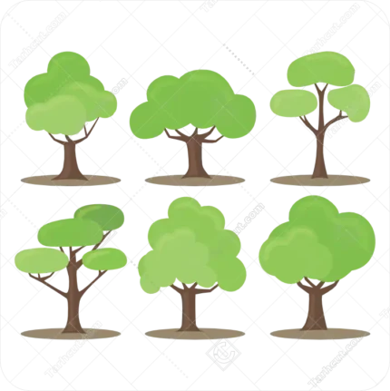 وکتور درخت کودکانه