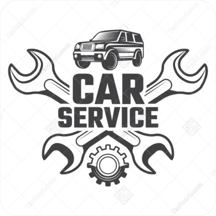 وکتور لوگو تعمیرگاه مکانیکی