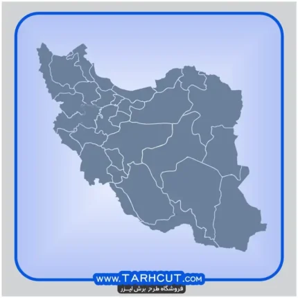نقشه ایران|به تفکیک خط مرز استانها|