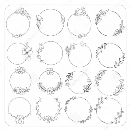 حاشیه دایره ای تزیینی 11