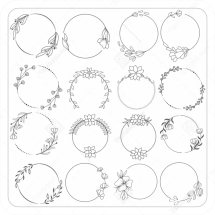 حاشیه دایره ای تزیینی 12