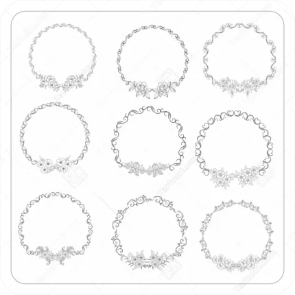 حاشیه دایره ای تزیینی 15