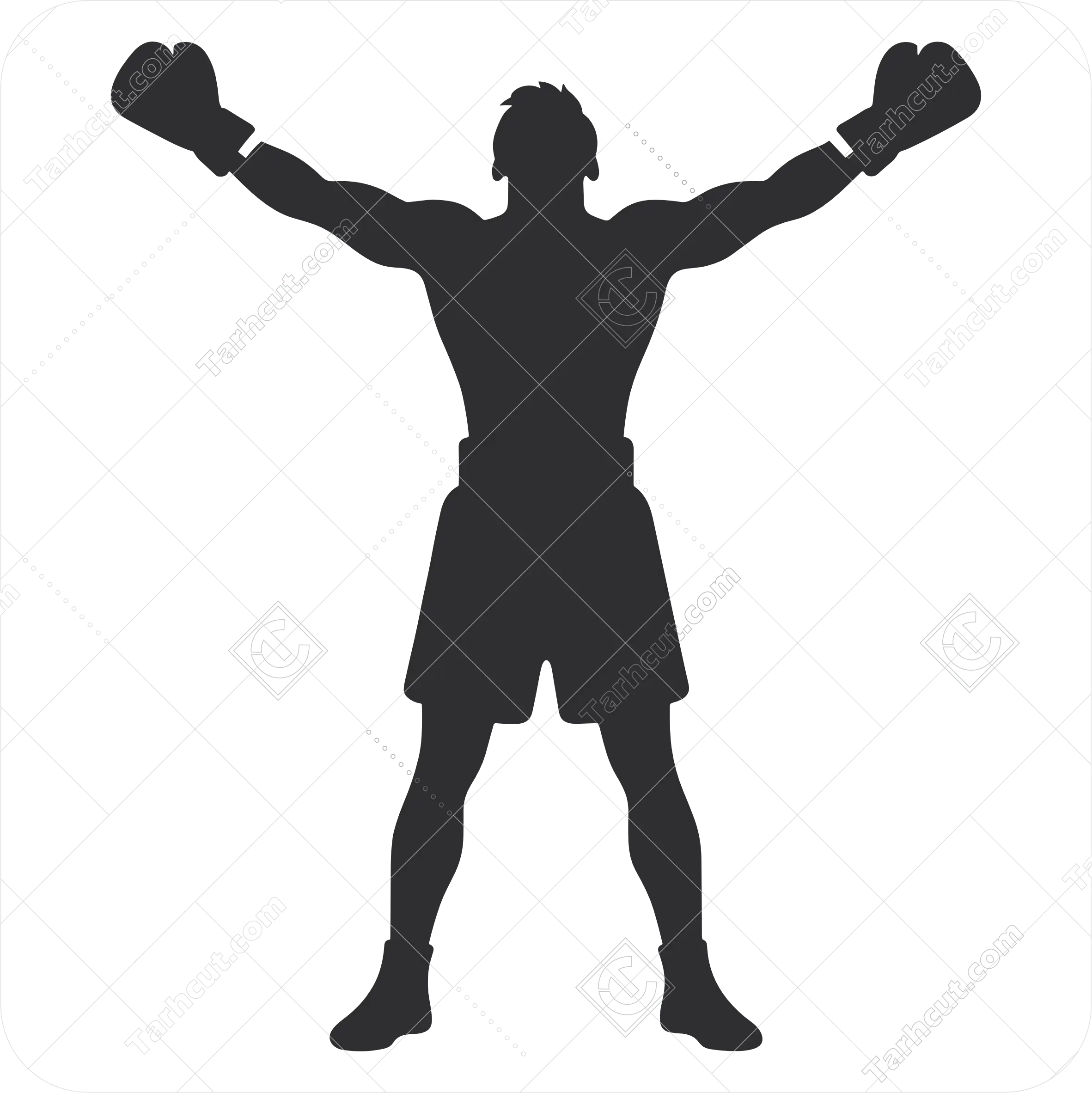 1_tarhcut.com_boxer-in-a-victorious-stance_812168 بوکسور در موقعیت پیروزی