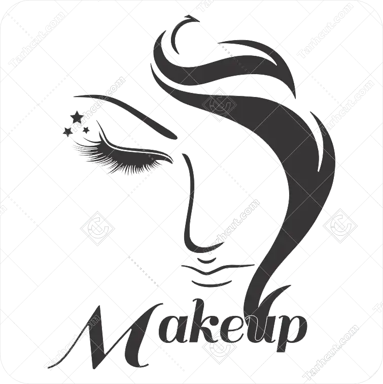 1_tarhcut.com_makeup-logo-_902082 وکتور لوگو زن جهت آرایشگاه