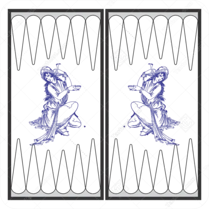 وکتور لیلی جهت حکاکی تخته نرد