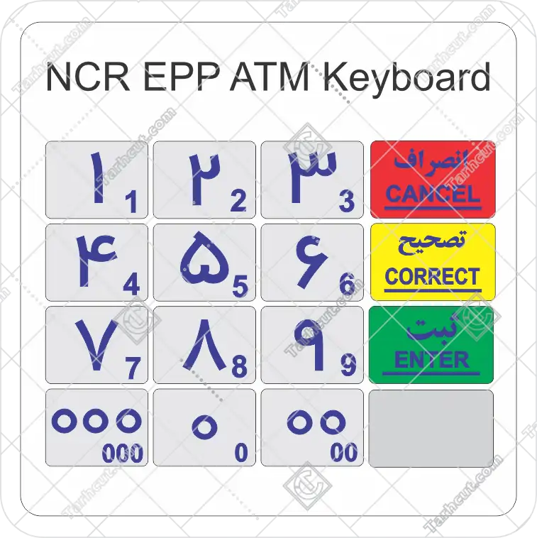 صفحه کیبورد NCR EPP ATM عابر بانک