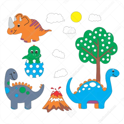 استیکر دیواری دایناسور