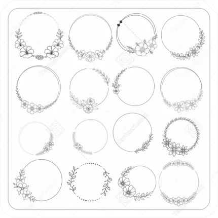 حاشیه دایره ای تزیینی 2