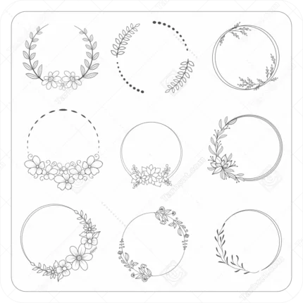 حاشیه دایره ای تزیینی 3