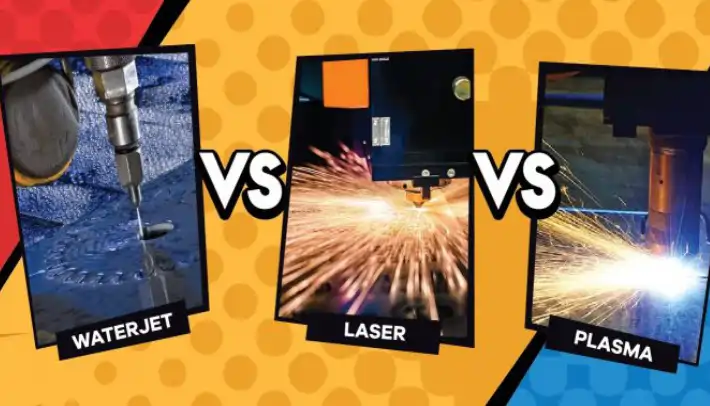 مقایسه برش لیزر ،پلاسما ، واتر جت