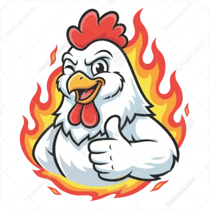 وکتور خروس ( انسان واره )