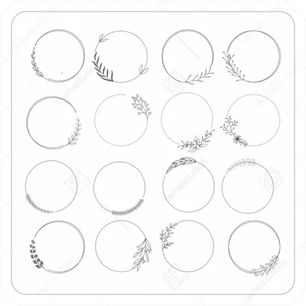 حاشیه دایره ای تزیینی 7