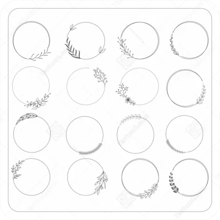 حاشیه دایره ای تزیینی 8