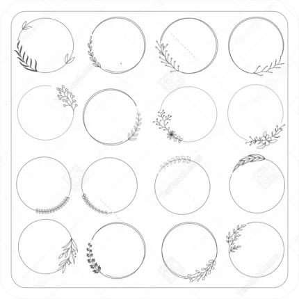 حاشیه دایره ای تزیینی 9