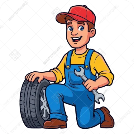 وکتور مرد مکانیک