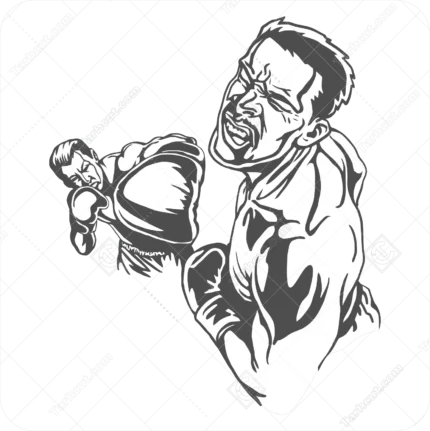 وکتور مرد بوکس کار