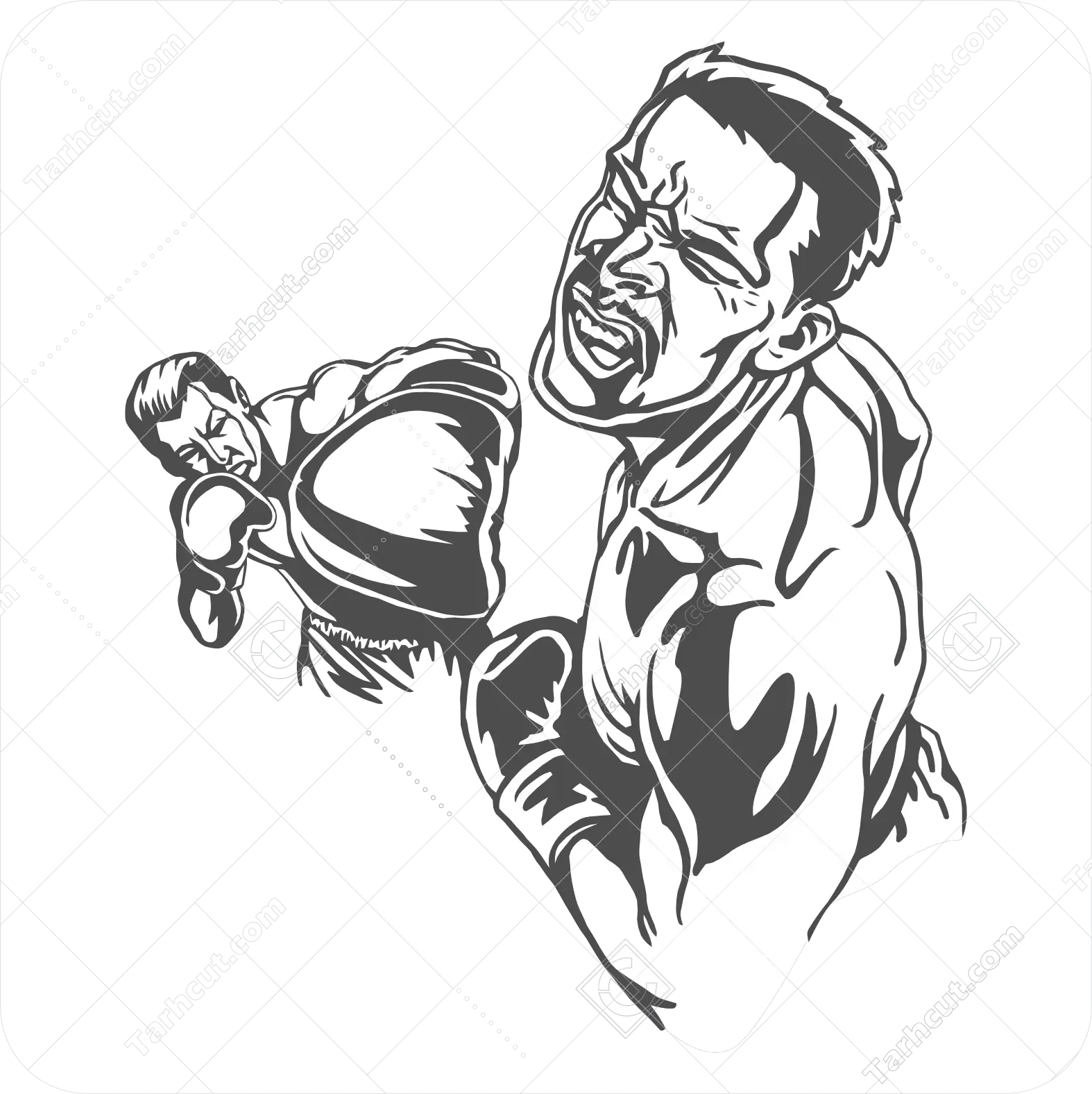 وکتور مرد بوکس کار